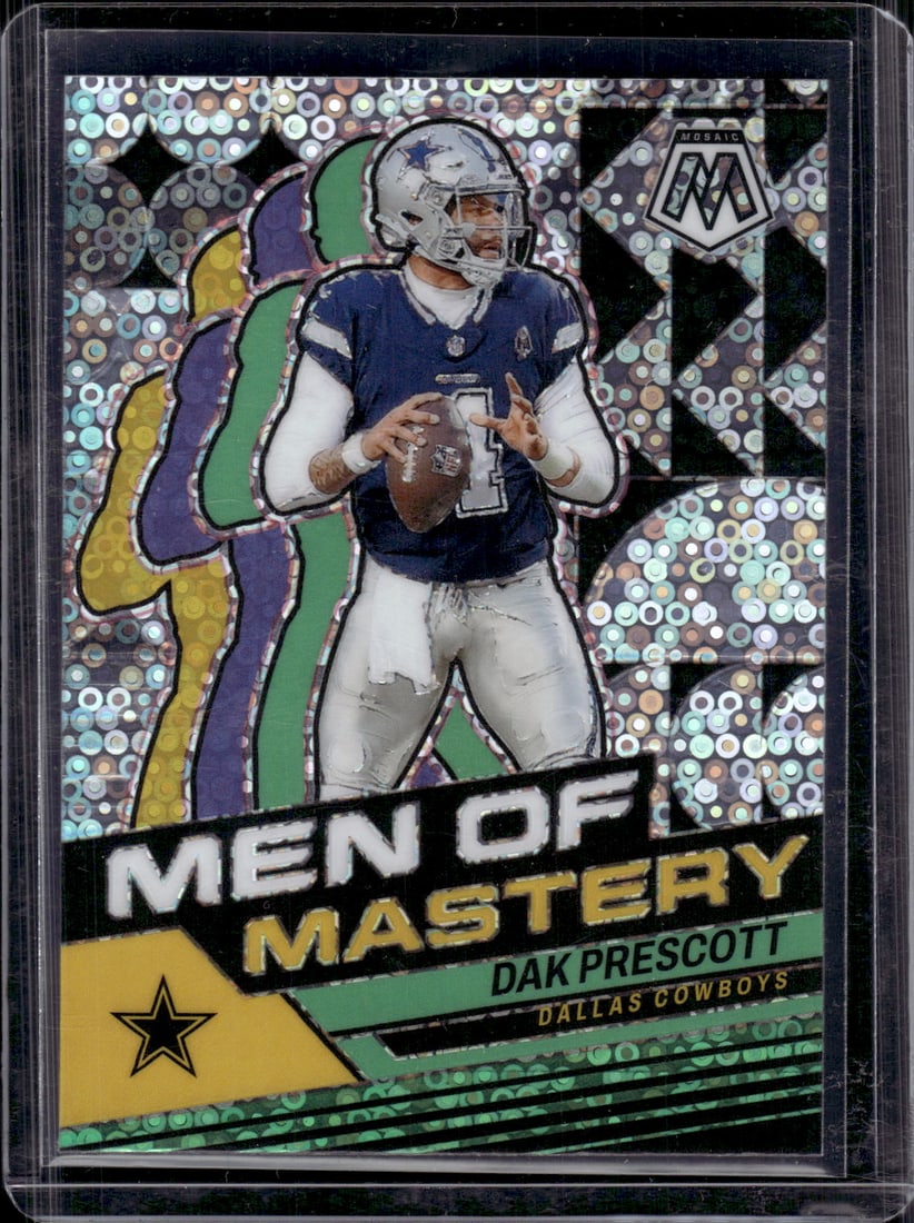 Dak Prescott Men of Mastery No Huddle Prizm 2024 Panini Mosaic #MM-1 Dallas Cowboys (1 of 2)