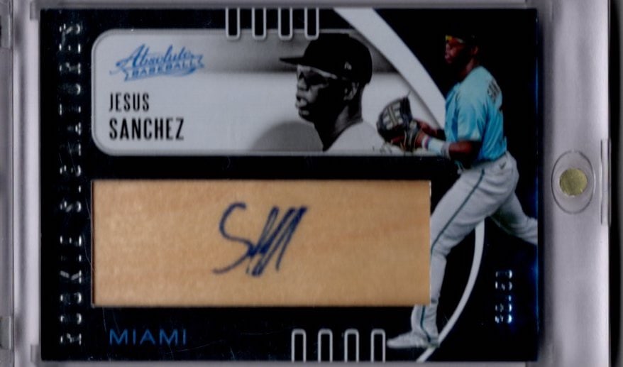 Jesus Sanchez Rookie Patch Auto /50 2021 Panini Absolute #113 (1 of 2)