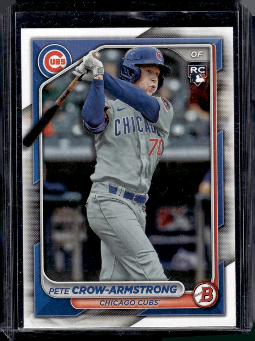 Pete Crow-Armstrong Rookie Card 2024 Topps Chrome #85 Chicago Cubs: Topps Baseball MLB Trading & Sports Cards, Sports Cards for Sale Near Me, World Series & Hall of Fame Players Memorabilia, Refractors, X-Fractors, Numbered, SP, SSP, Valuable Auction Memorabilia Lots 