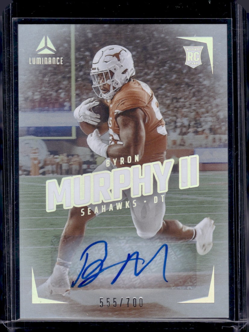 Bryon Murphy II Rookie Card Auto /700 2024 Panini Luminance #113 Texas Longhorns, Seahawks (1 of 2)