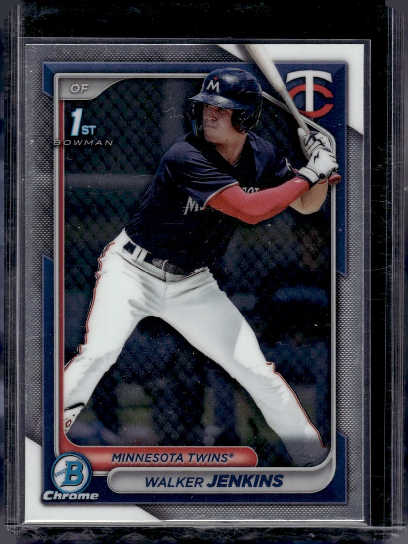 Walker Jenkins 1st Bowman 2024 Bowman Chrome #BCP-43 Minnesota Twins: Bowman Baseball MLB Trading & Sports Cards, Sports Cards for Sale Near Me, World Series & Hall of Fame Players, SP, SSP, Chrome, 1st Bowman, Auction Memorabilia Lots Sold On Line