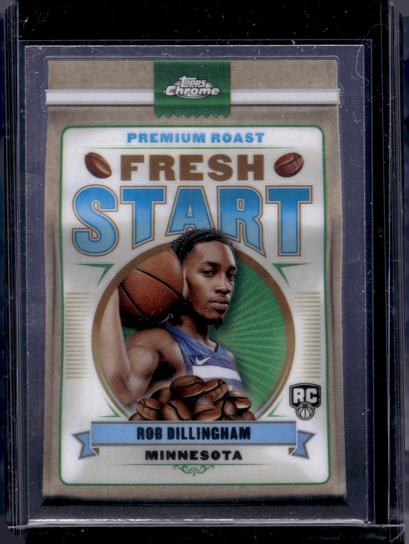 Rob Dillingham Rookie Card Fresh Start 2024-25 Topps Chrome #FS-6 Minnesota Timberwolves (1 of 2)