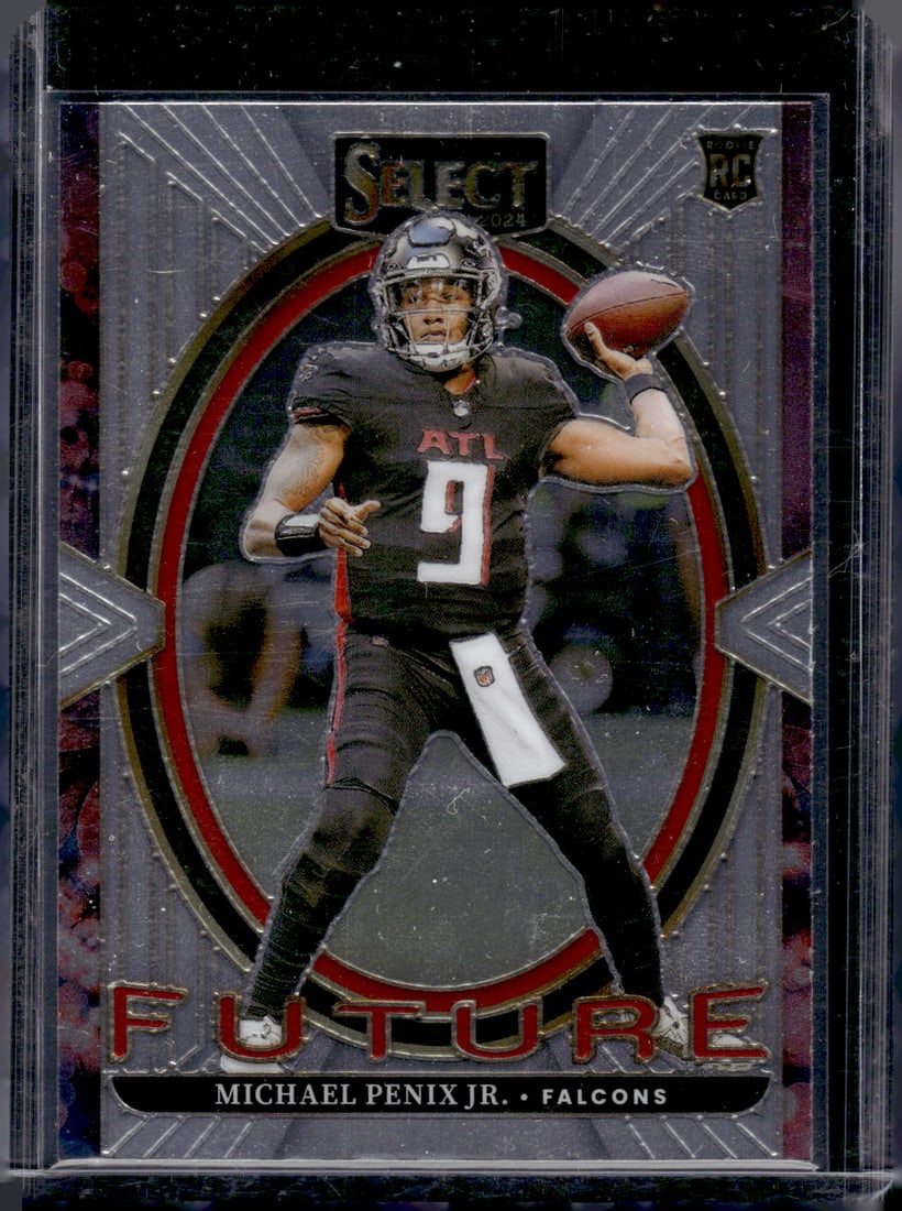 Michael Penix Jr. Rookie Card Future 2024 Panini Select #16 Atlanta Falcons: Panini Select, Prizm, Mosaic, Contenders, Zenith, Phoenix, Illusions, Absolute, Rookie NFL Sports Trading Cards, SP, SSP, Cards, Football Cards for Sale Near Me, Superbowl & Hall of Fame Player Cards,