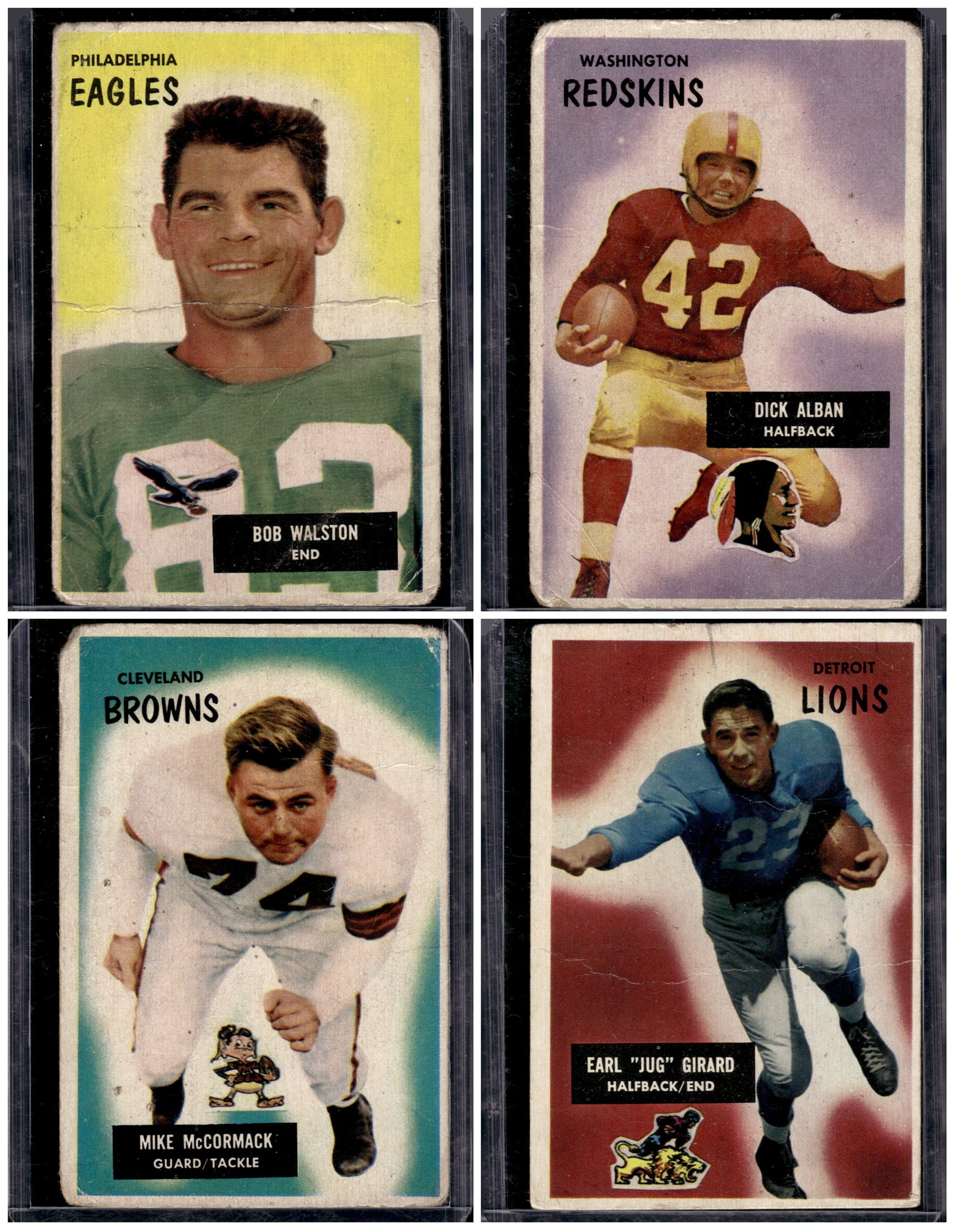 Lot of 4 1995 Bomwan Vintage Football Cards. Poor Condition See Pictures: Bowman U Chrome Football NFL Trading & Sports Cards, Sports Cards for Sale Near Me, Prospect, 1st Bowman, Super Bowl & Hall of Fame Players, Auction Memorabilia Lots For Sale Near Me