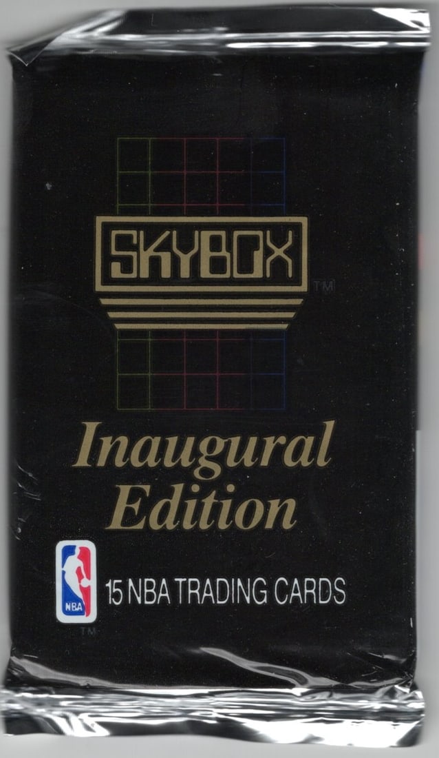 1990 Skybox SERIES 1 Innaugural Edition Basketball Vintage Basketball Retail Box Wax Pack: Vintage Valuable Basketeball NBA Trading & Sports Cards Sold On Line, Michael Jordan, Chicago Bulls, David Robinson Rookie Card, Shawn Kemp Rookie Card, Magic Johnson, Larry Bird, Tim Hardaway RC, Old