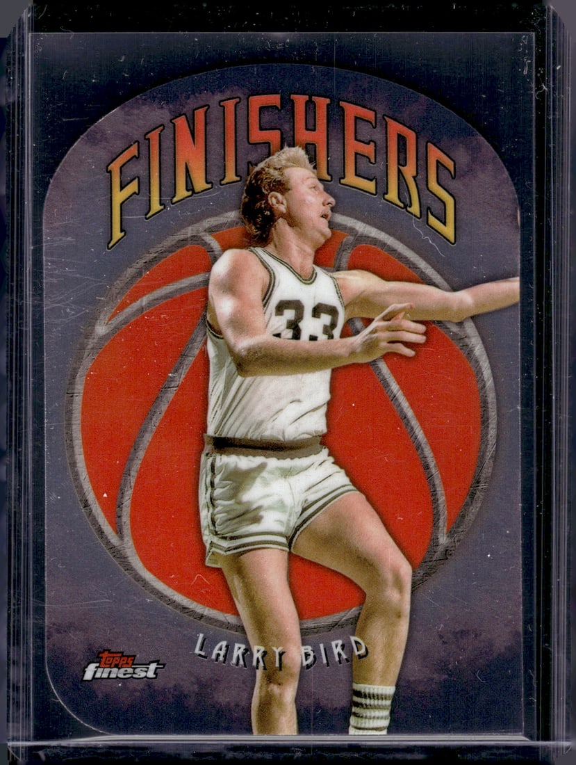 Larry Bird Finishers Die Cut 2024-25 Topps Finest #F-6 Boston Celtics (1 of 2)