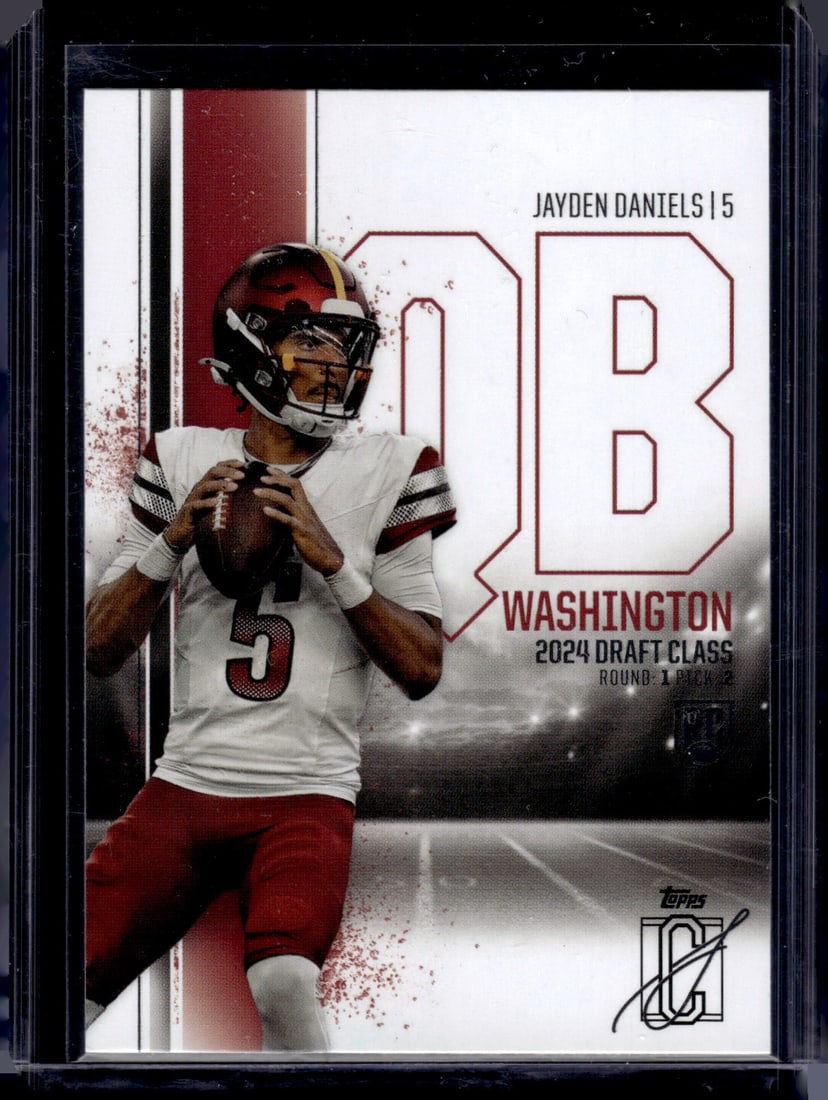 Jayden Daniels Rookie Card 2024 Topps Signature Class #194 Commanders: Topps Football NFL Trading Sports Cards, Sports Cards for Sale Near Me, Super Bowl & Hall of Fame Player Cards, Resurgence, Composite, SP, SSP, Valuable Auction Memorabilia Lots For Sale On Line