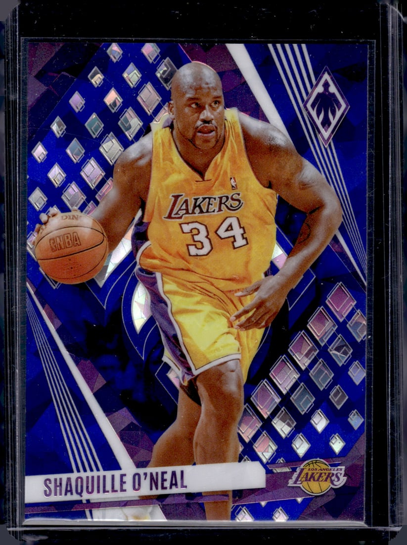 Shaquille O'Neal Blue Ice 2023-24 Panini Phoenix #41 Los Angeles Lakers: Panini Select, Prizm, Mosaic, Contenders, Revolution, Phoenix, NBA Hoops, Rookie NFL Sports Trading Cards, Silver, SP, SSP, Wave Prizms, Numbered Cards, Basketball sports Cards for Sale Near Me, NBA C