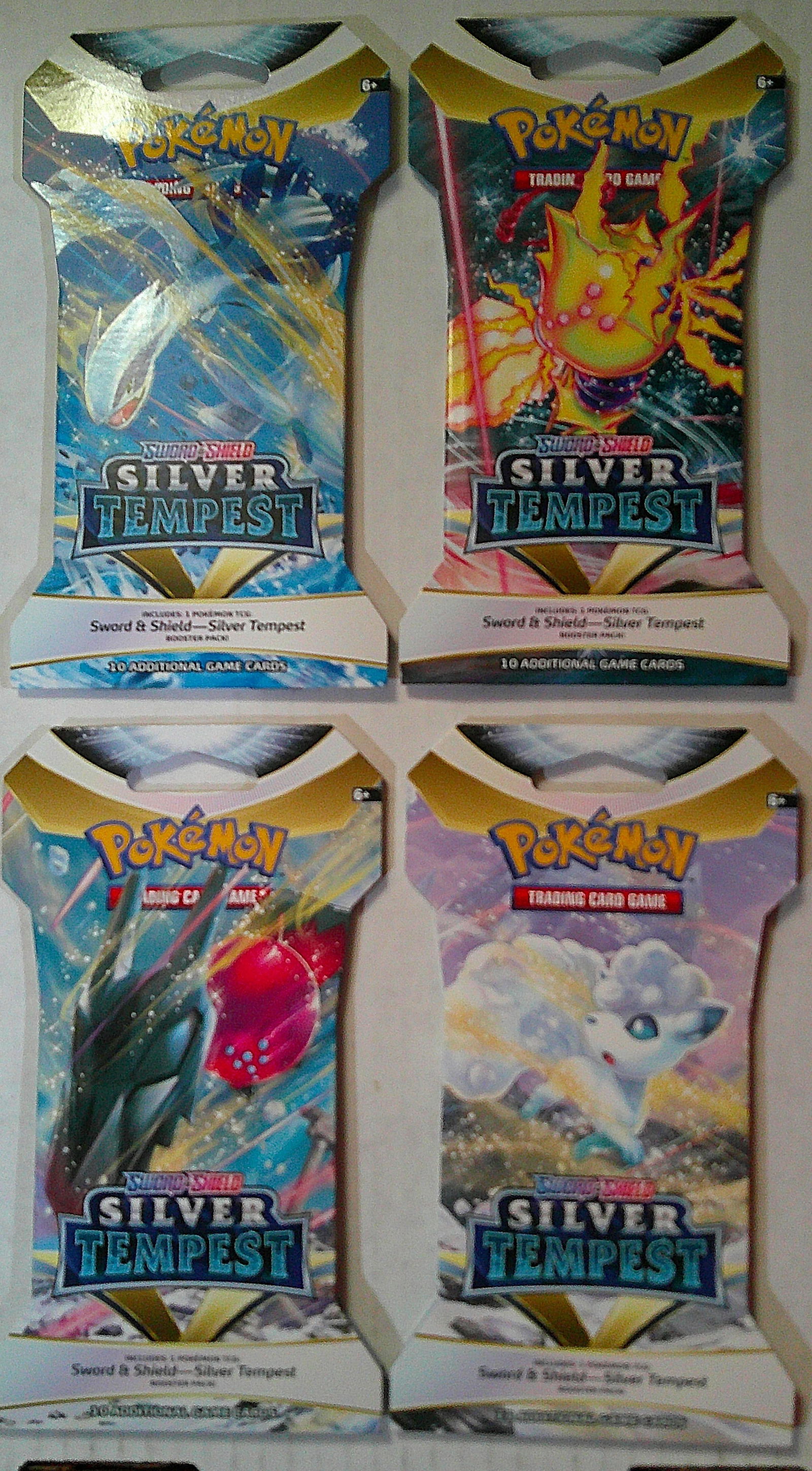 Pokemon Sword & Shield Silver Tempest Complete/Full Art Set of Sleeved Booster Packs (1 of 1)