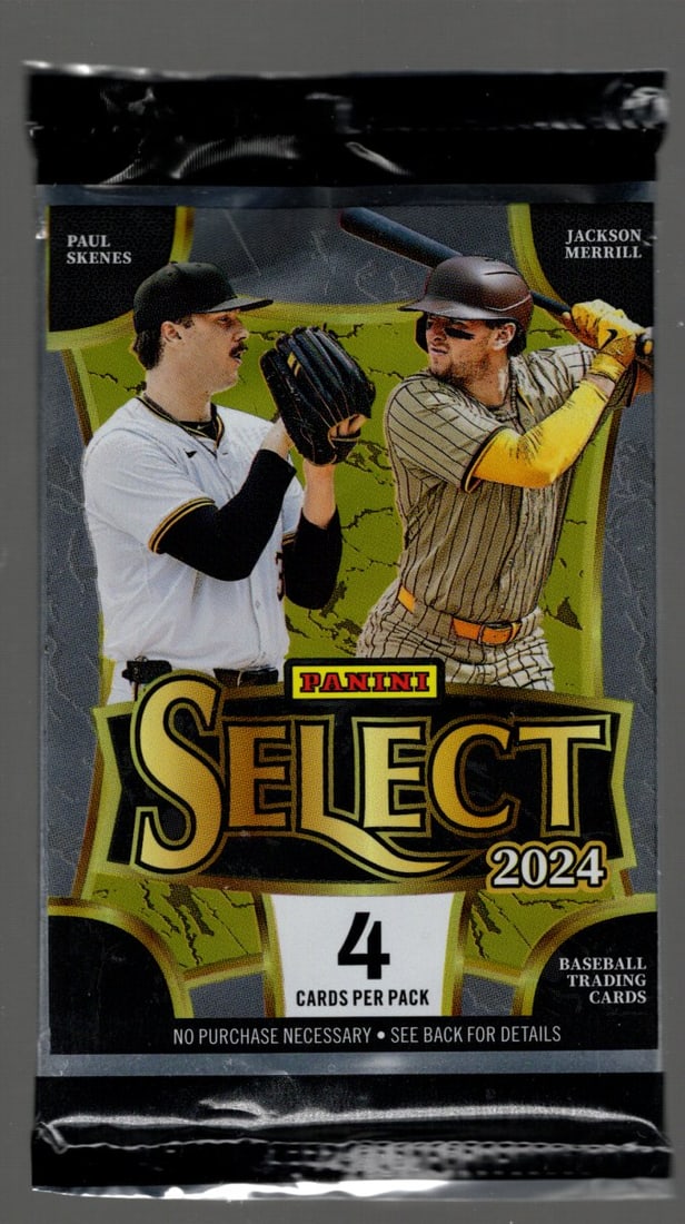 2024 Panini Select Baseball Cards BLASTER BOX PACK - Paul Skenes Rookie card, Elly De La Cruz Rookie (1 of 1)