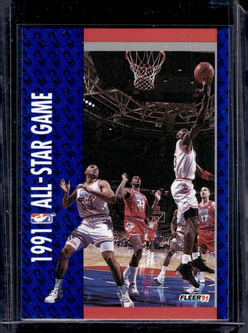 Michael Jordan 1991 All-Star Game 1991-92 Fleer #238: Fleer Vintage Basketball NBA Trading & Sports Cards, NBA Championship & Hall of Fame Player Cards, Valuable Auction Memorabilia Lots Sold On Line, Old Sports Cards for Sale Near Me