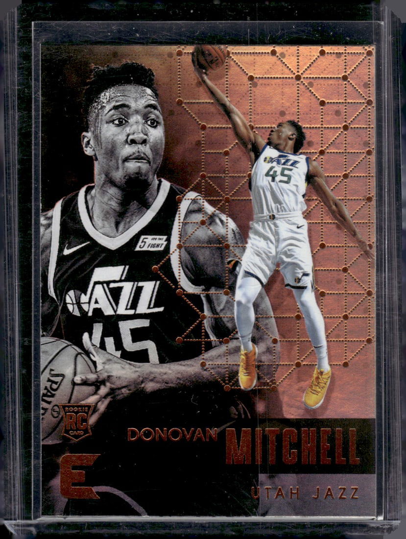 Donovan Mitchell Rookie Card 2017-18 Panini Essentials #149 Jazz, Cavaliers (1 of 2)