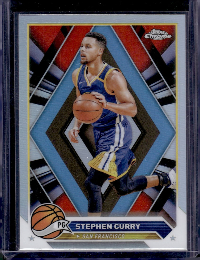 Stephen Curry Refractor 2023-24 Topps Chrome #30 Golden State Warriors (1 of 2)