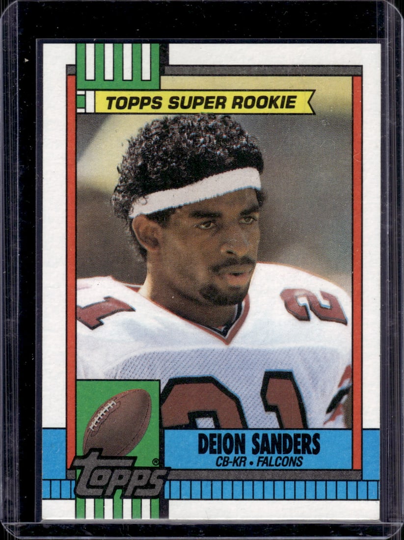 Deion Sanders Topps Super Rookie 1990 Topps #469 Atlanta Falcons (1 of 2)