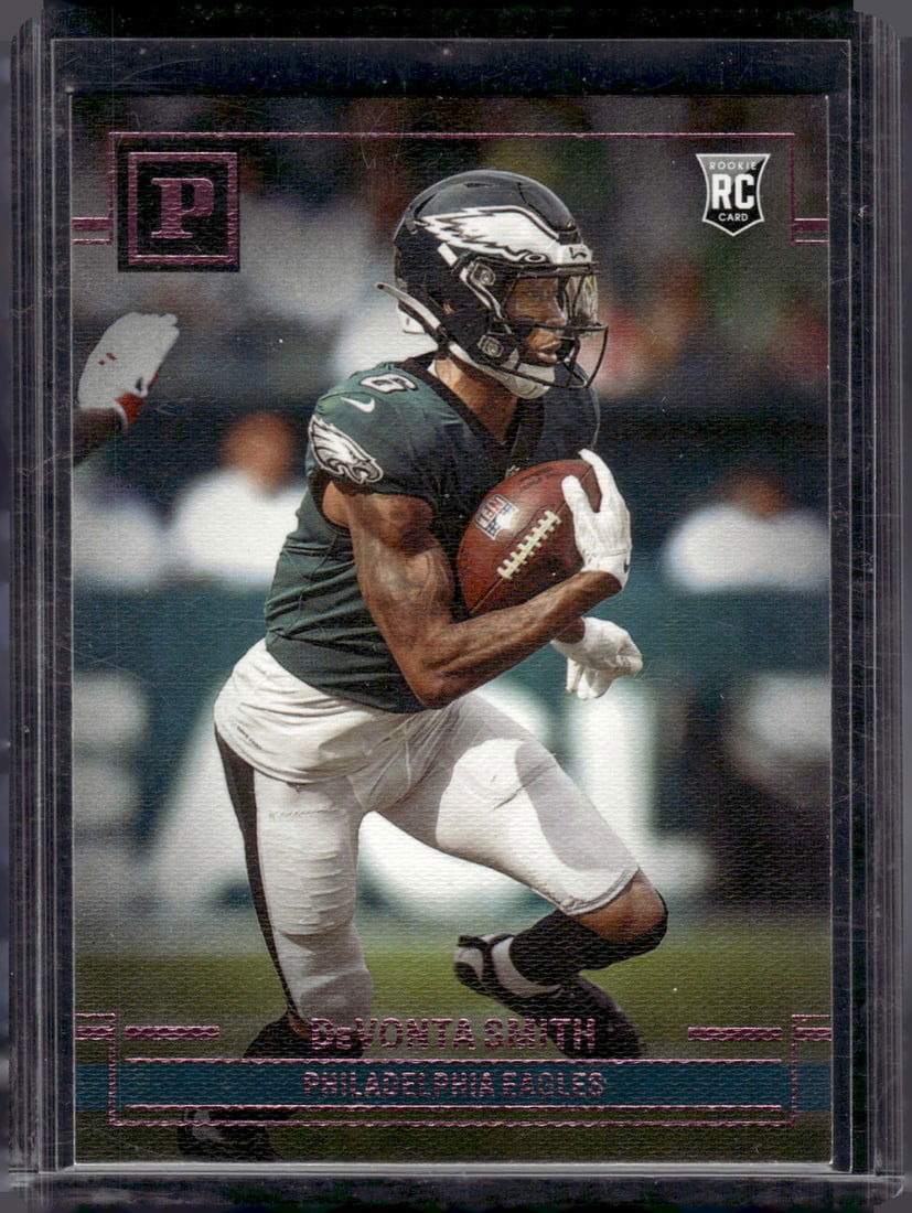 DeVonta Smith Rookie Card Pink Parallel 2021 Chronicles Panini #PA-25 Philadelphia Eagles (1 of 2)