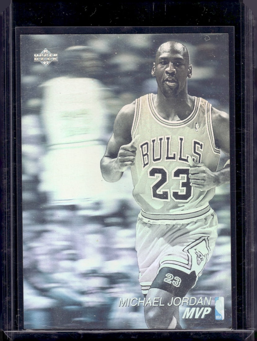 Michael Jordan MVP Hologram 1991-92 Upper Deck #AW4 Chicago Bulls (1 of 2)
