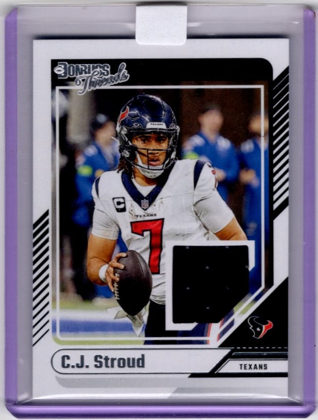 Cj Stroud Donruss Threads 2024 Panini Donruss #DTH-CJS Houston Texans (1 of 2)