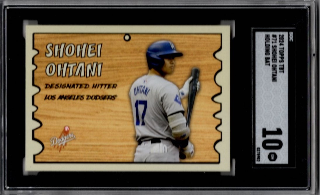 Shohei Ohtani Holding Bat 2024 Topps TBT #71 SGC 10 Los Angeles Dodgers: Topps Baseball MLB Trading & Sports Cards, Sports Cards for Sale Near Me, World Series & Hall of Fame Players Memorabilia, Refractors, X-Fractors, Numbered, SP, SSP, Valuable Auction Memorabilia Lots 