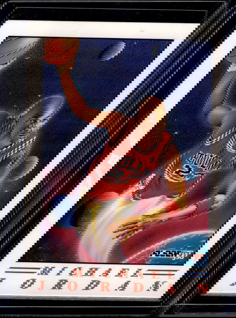 Michael Jordan Pro Vision 1991-92 Fleer #2 Chicago Bulls: Fleer Vintage Basketball NBA Trading & Sports Cards, NBA Championship & Hall of Fame Player Cards, Valuable Auction Memorabilia Lots Sold On Line, Old Sports Cards for Sale Near Me