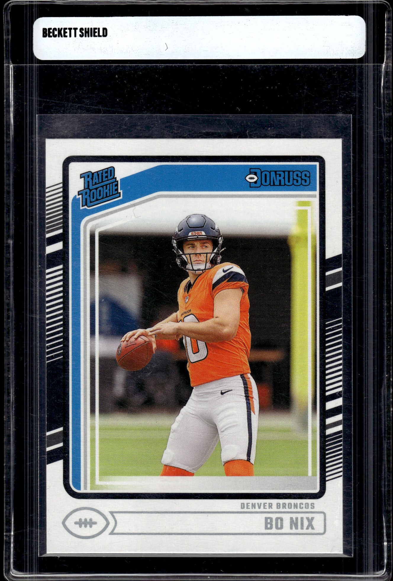 Bo Nix Rookie Card 2024 Panini Donruss #369 Denver Broncos: Donruss Football NLF Trading & Sports Cards, Sports Cards for Sale Near Me, Valuable Memorabilia Auction Lots Sold On Line, SP, SSP