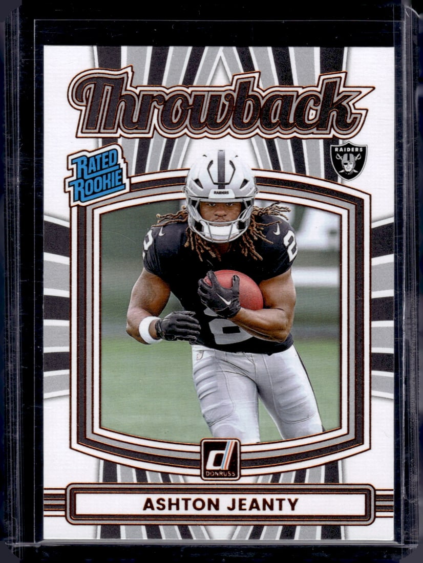 Ashton Jeanty Rookie Card Throwback 2025 Panini Donruss #6 Las Vegas Raiders (1 of 2)