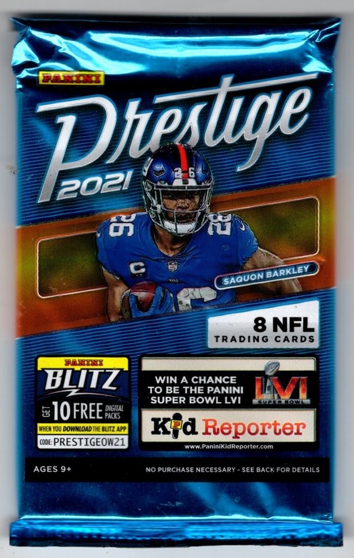 2021 Panini Prestige Football BLASTER BOX PACK: Panini Rookie Football NFL Trading & Sports Cards, Rookie Cards in This Set are Jayden Daniels, Bo Nix, Drake Maye, Marvin Harrison, Jr, JJ McCarthy, Football & Sports Cards for Sale Near Me, Silver, 