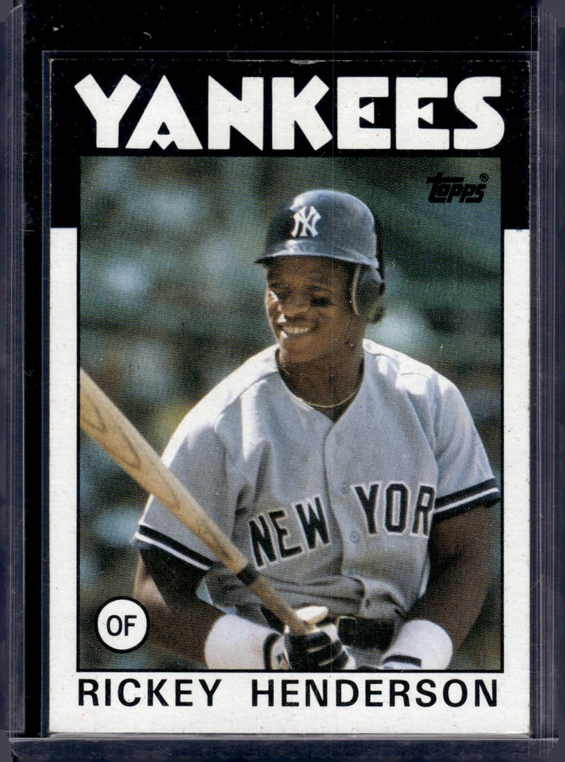 Rickey Henderson 1986 Topps #500 Yankees, A's (1 of 2)