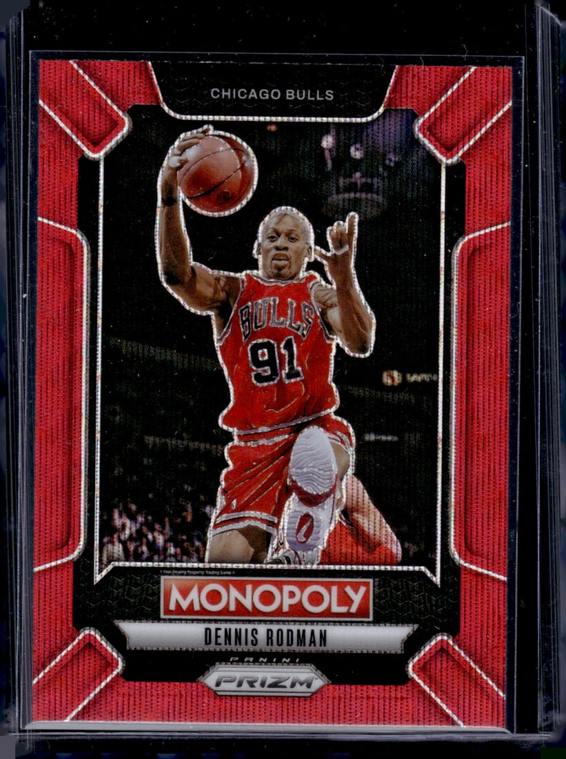 Dennis Rodman Red Wave Prizm 2024-25 Panini Prizm Monopoly #LEG7 Chicago Bulls (1 of 2)
