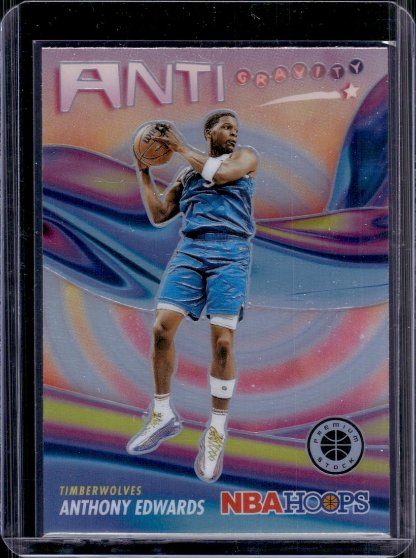 Anthony Edwards Anti Gravity Silver Prizm 2023-24 Premium Stock #14 Timberwolves (1 of 2)