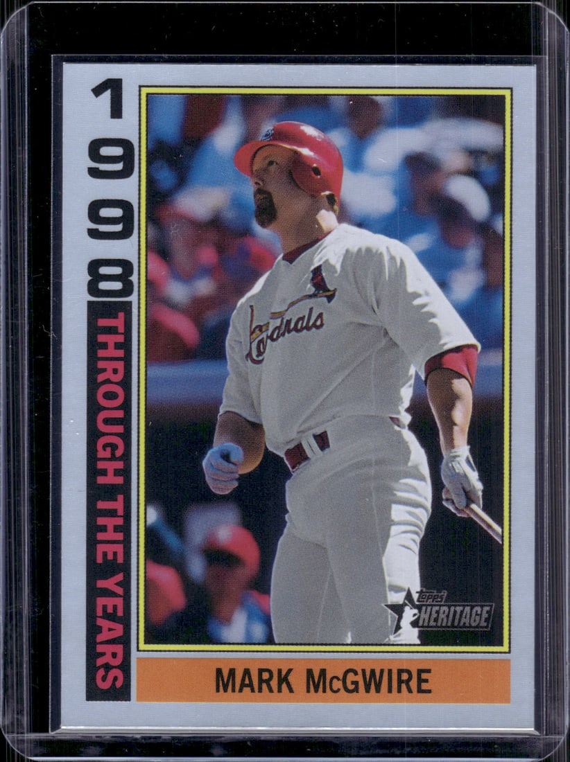 Mark McGwire Through The Years Holographic 2025 Topps Heritage #TTY-13 St. Louis Cardinals: Topps Baseball MLB Trading & Sports Cards, Sports Cards for Sale Near Me, World Series & Hall of Fame Players Memorabilia, Refractors, X-Fractors, Numbered, SP, SSP, Valuable Auction Memorabilia Lots 