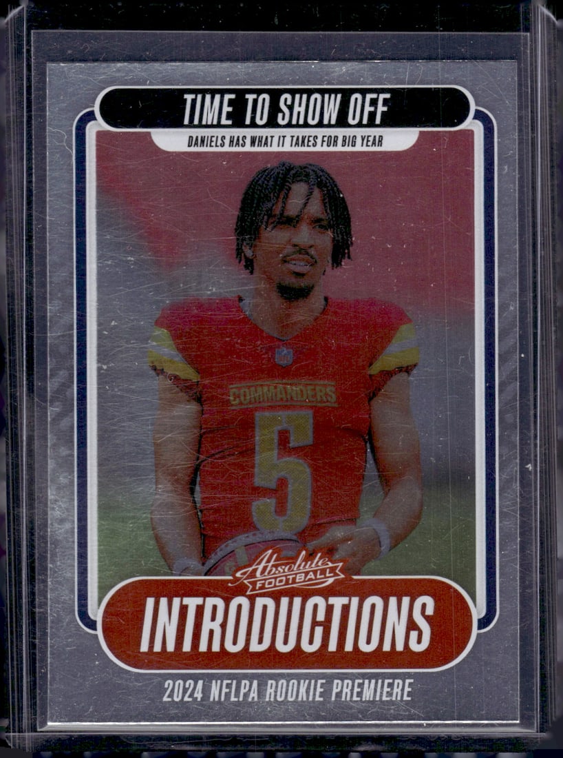 Jayden Daniels Rookie Card Introductions 2024 Panini Absolute #I-JDS Commanders (1 of 2)