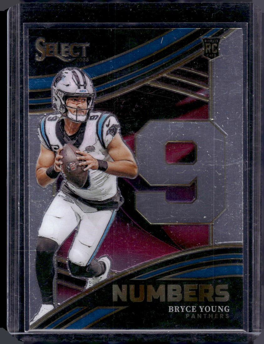 Bryce Young Rookie Card Numbers 2023 Panini Select #NMB-BYO Carolina Panthers (1 of 2)