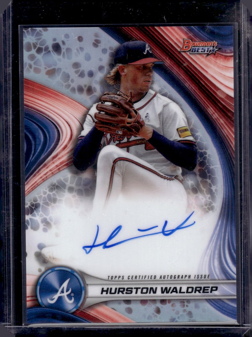 Hurston Waldrep Refractor Auto 2024 Bowman's Best #B24-HW Atlanta Braves (1 of 2)