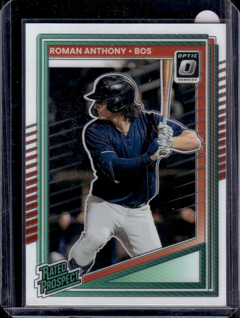 Roman Anthony Rated Prospect 2025 Donruss Optic #155 Boston Red Sox (1 of 2)