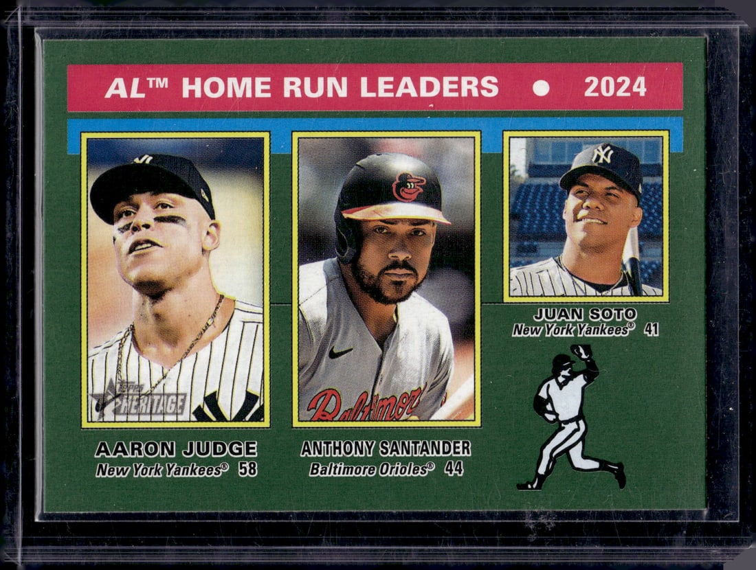 AL HR Leaders Green Aaron Judge 2025 Topps Heritage #194 (1 of 2)