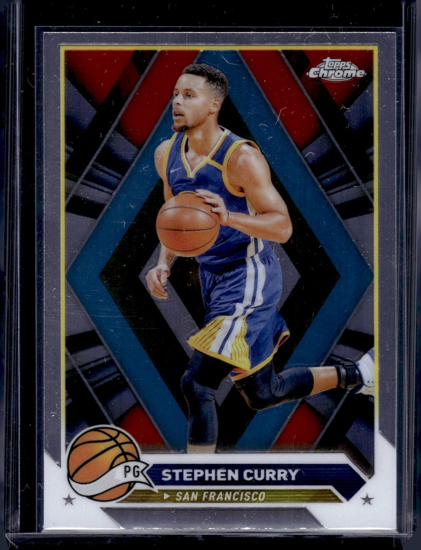 Stephen Curry 2023-24 Topps Chrome #30 Golden State Warriors (1 of 2)