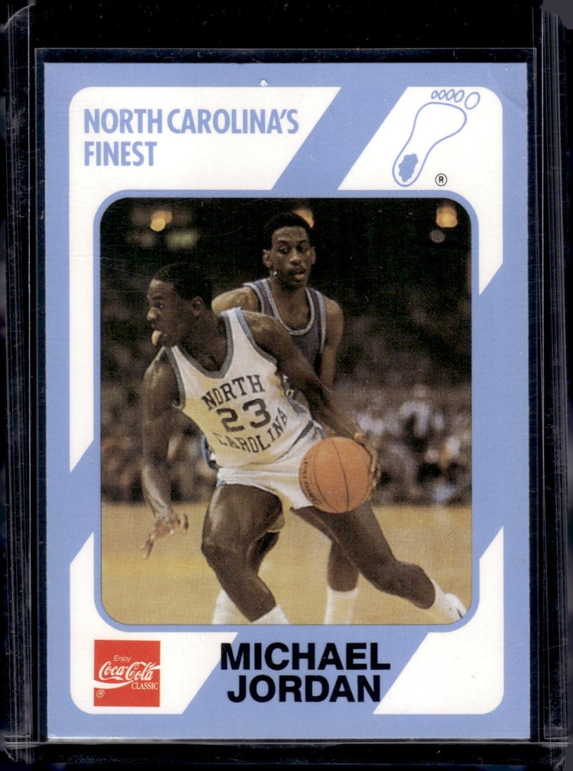 Michael Jordan 1989 Collegiate Collection #17 UNC Tarheels (Dinged Top Right Corner See Pics) (1 of 2)