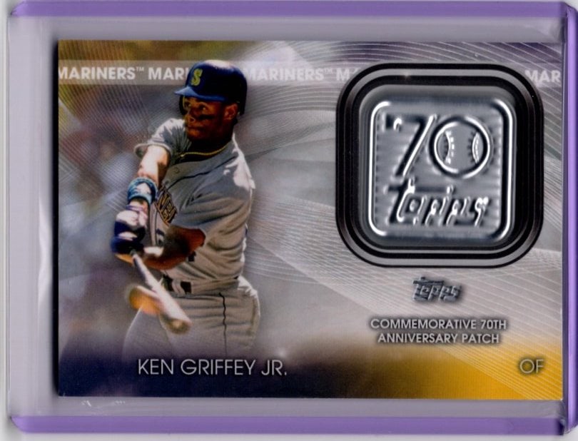 Ken Griffey Jr. Commemorative 70th Anniversary Patch 2021 Topps #70LP-KG (1 of 2)