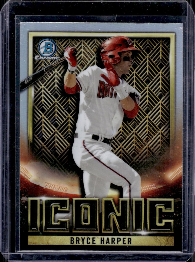 Bryce Harper Iconic Refractor 2023 Bowman Chrome #BI-13 Nationals, Phillies (1 of 2)