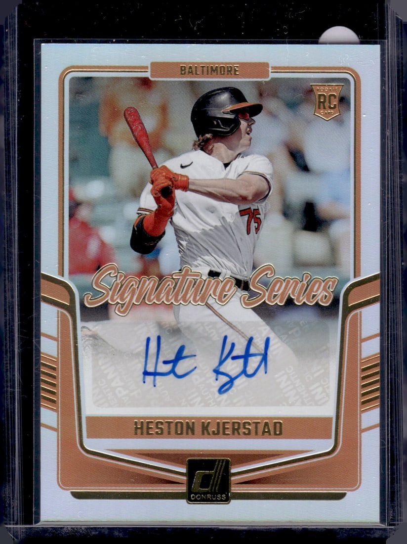 Heston Kjerstad Rookie Auto 2024 Panini Donruss #SS-HK Baltimore Orioles (1 of 2)