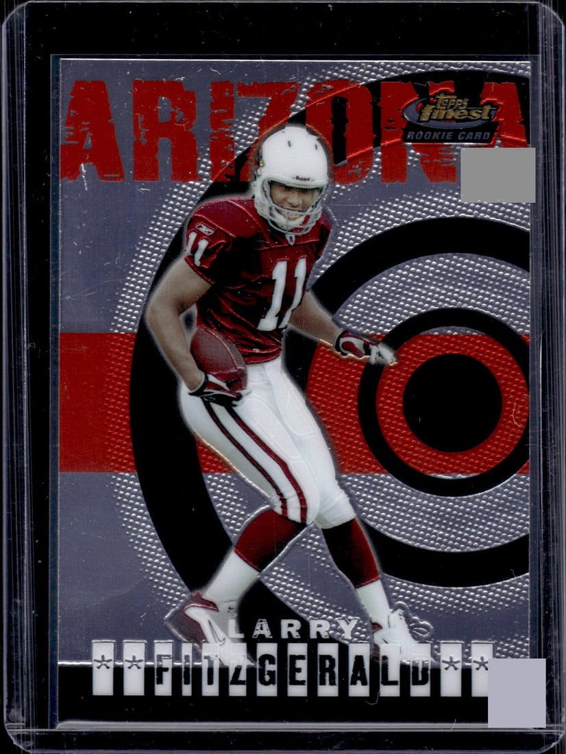 Larry Fitzgerald Rookie Card 2004 Topps Finest #100 Arizona Cardinals: Topps Football NFL Trading Sports Cards, Sports Cards for Sale Near Me, Super Bowl & Hall of Fame Player Cards, Resurgence, Composite, SP, SSP, Valuable Auction Memorabilia Lots For Sale On Line