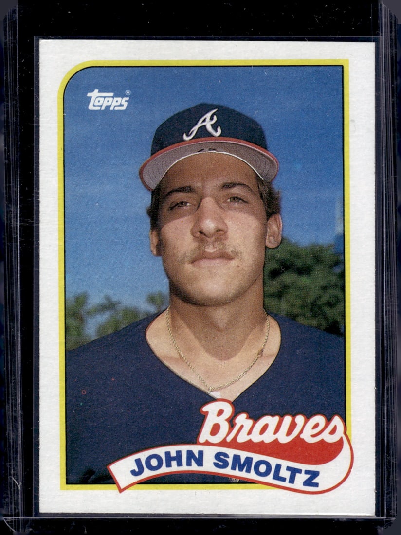 John Smoltz Rookie Card 1989 Topps #382 Atlanta Braves (1 of 2)