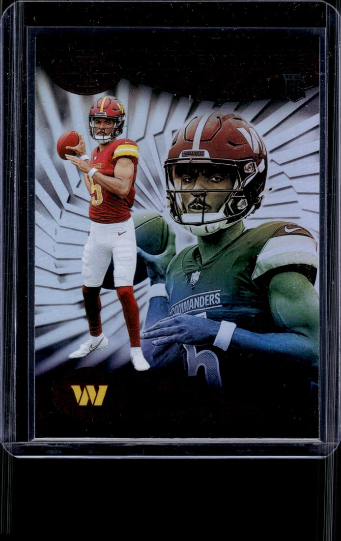 Jayden Daniels Rookie Card 2024 Panini Illusions #93 Washington Commanders: Panini Select, Prizm, Mosaic, Contenders, Zenith, Phoenix, Illusions, Absolute, Rookie NFL Sports Trading Cards, SP, SSP, Cards, Football Cards for Sale Near Me, Superbowl & Hall of Fame Player Cards,