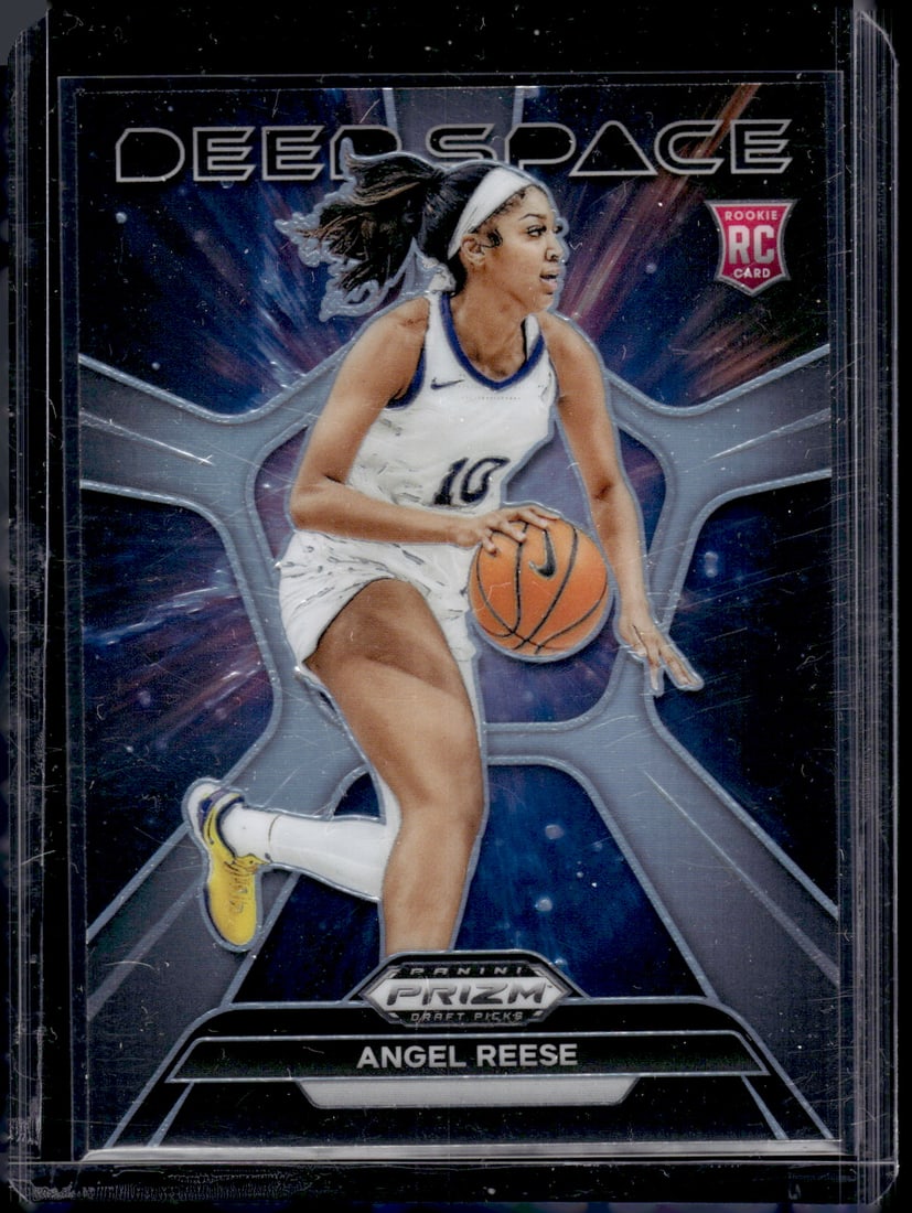 Angel Reese Rookie Card Deep Space Silver Prizm 2024 Prizm Draft Picks #13 LSU, Sky: Panini Select, Prizm, Mosaic, Contenders, Revolution, Phoenix, NBA Hoops, Rookie NFL Sports Trading Cards, Silver, SP, SSP, Wave Prizms, Numbered Cards, Basketball sports Cards for Sale Near Me, NBA C