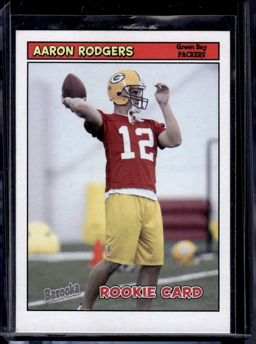 Aaron Rodgers Rookie Card 2005 Topps Bazooka #190 Packers, Steelers (1 of 2)