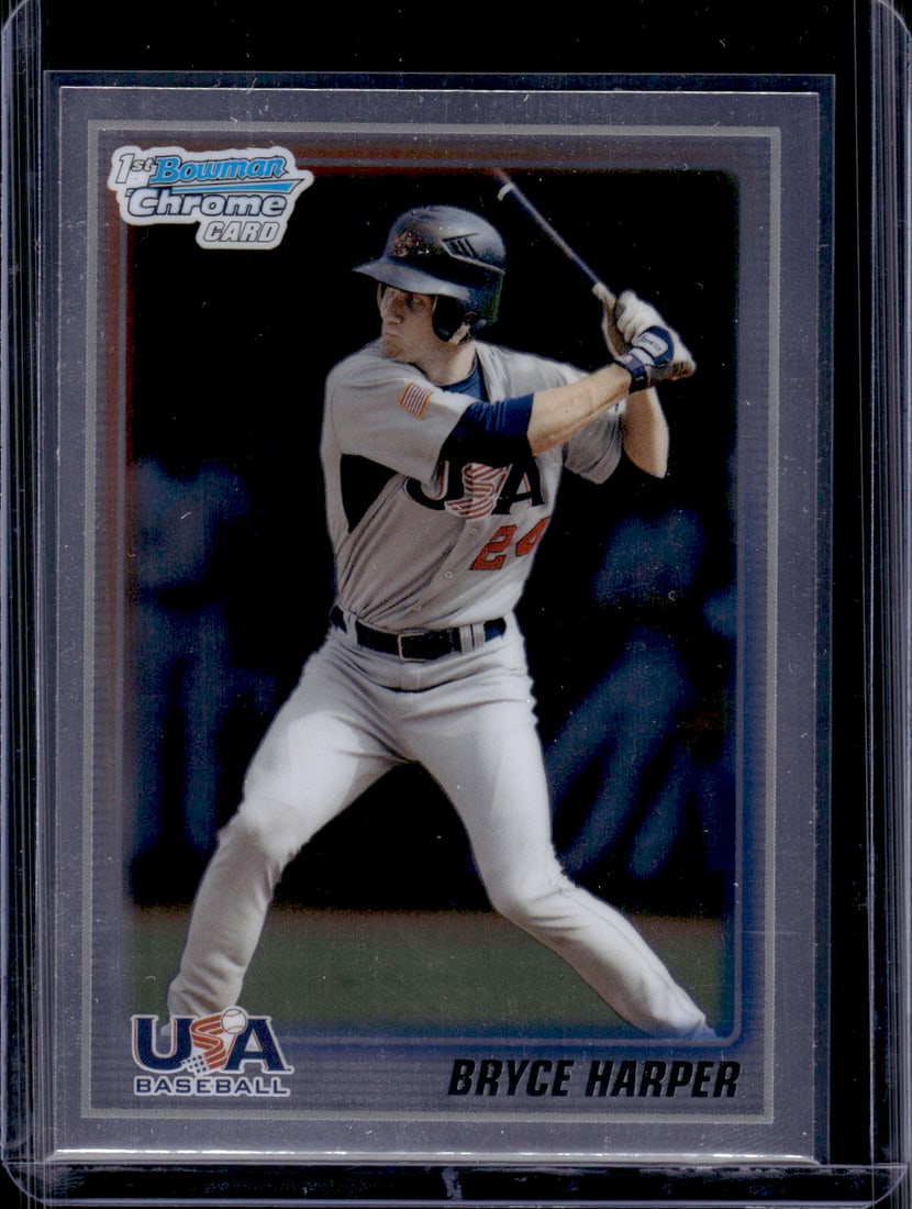 Bryce Harper 1st Bowman Chrome 2010 Bowman Chrome #USA18-BC8 Phillies (1 of 2)
