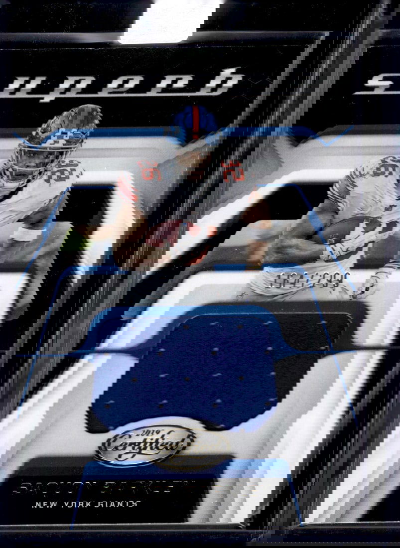 Saquon Barkley Player Worn Patch /299 2019 Panini Certified #SU-SB Giants, Eagles (1 of 2)