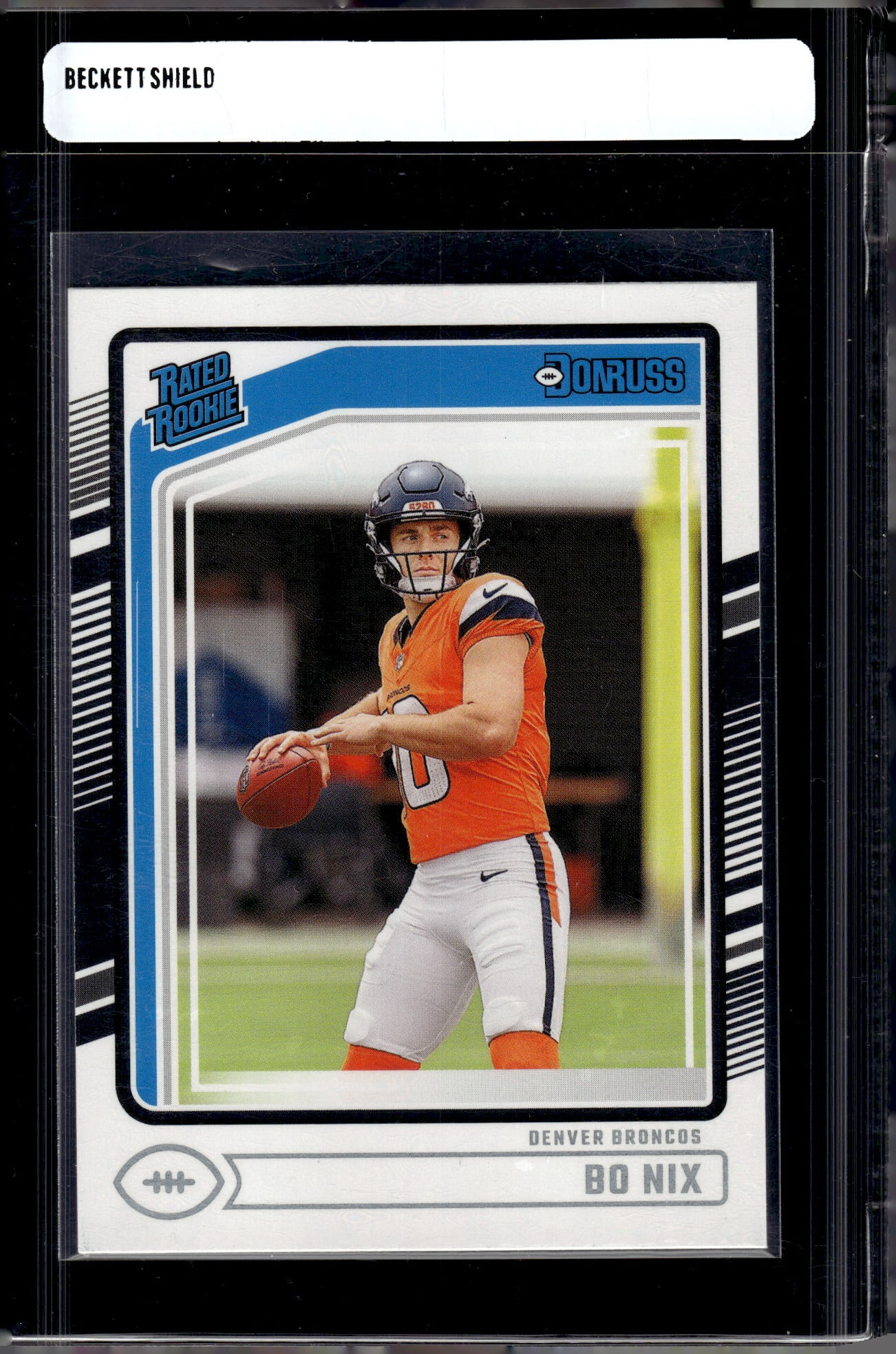 Bo Nix Rookie Card 2024 Panini Donruss #369 Denver Broncos: Panini Select, Prizm, Mosaic, Contenders, Zenith, Phoenix, Illusions, Absolute, Rookie NFL Sports Trading Cards, SP, SSP, Cards, Football Cards for Sale Near Me, Superbowl & Hall of Fame Player Cards,