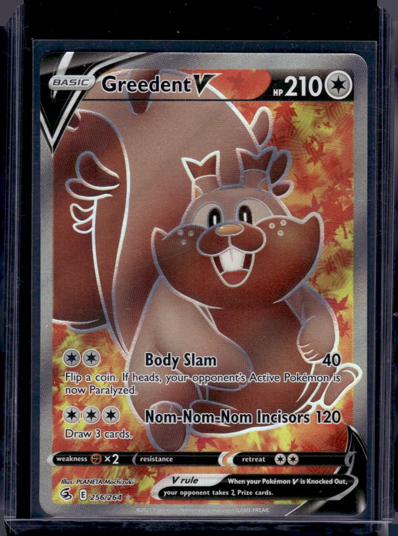 2021 Pokemon Fusion Strike Greedent V Full Art #256 (1 of 2)