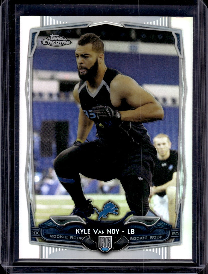 Kyle Van Noy Rookie Card Refractor 2014 Topps Chrome #205 Lions, Ravens (1 of 2)